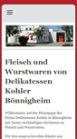 Mobile Screenshot of delikatessen-kohler.com